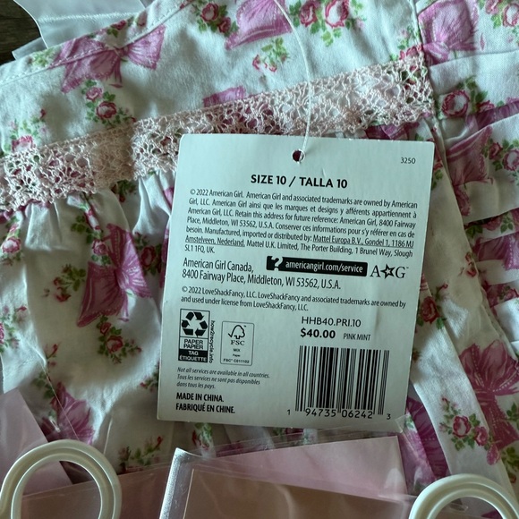 LoveShackFancy for American Girl Girls sz10 + Matching Doll sets NEW with tags! - Picture 4 of 10